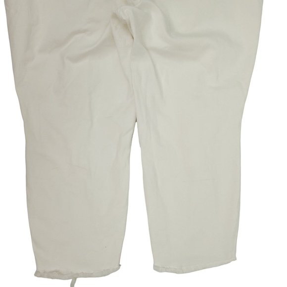 Torrid Skinny Distressed Crop Capri Jeans Womens Plus Size 26 Stretch Raw Hem - Picture 9 of 12